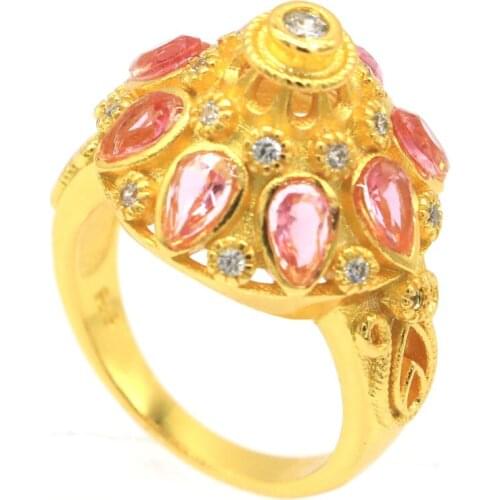 25x13mm Ravishing Created Rich Blue VIolet Tanzanite For Women Jewelry Making Silver Rings