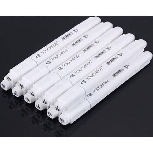Touchfive 0# Markers Colorless Blender Doub Head Sketch brush pen Art Marker Set For Animation Manga Design Painting Supplies