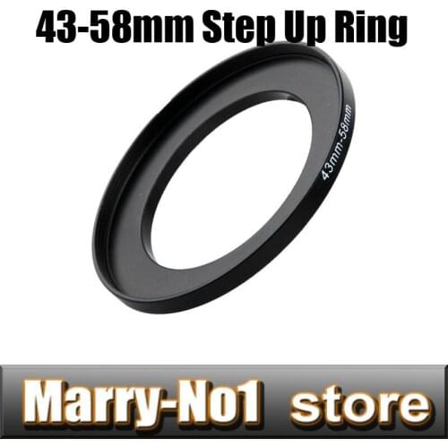 Free shipping Black Step Up Filter Ring Lens Ring 43mm to 58mm 43mm -58mm 43-58mm