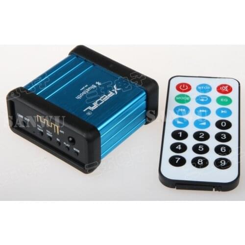 Wireless Bluetooth audio decoder receiver Car Bluetooth audio amplifier modified USB.TF card decode playback with remote control