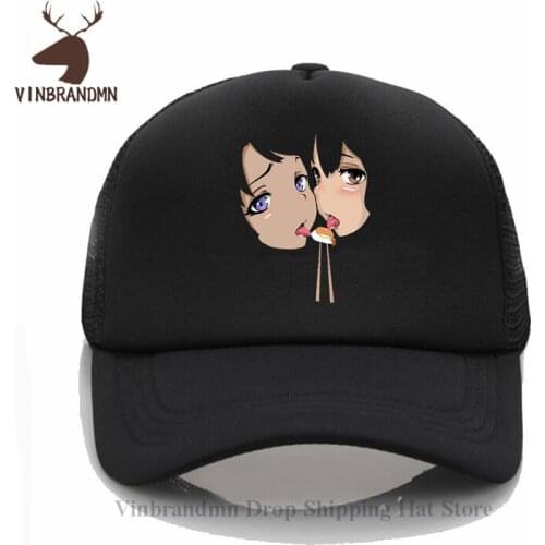 3D Waifu Material Baseball cap Sexy Anime Girls Iicking Japan Sushi sun hat Nerd Otaku Ahegao Ecchi Etchi Hentai LEWD BUcket hat