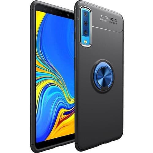 For Samsung Galaxy A7 2018 Case A70 A71 Ring Holder Soft Silicone Back Cover Phone Case For Samsung Galaxy A7 2018