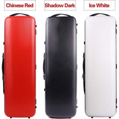 Yinfente 4/4 Violin Case Carbon Fiber High strength load-bearing 200KG Black White Red Black Code lock Oblong Case