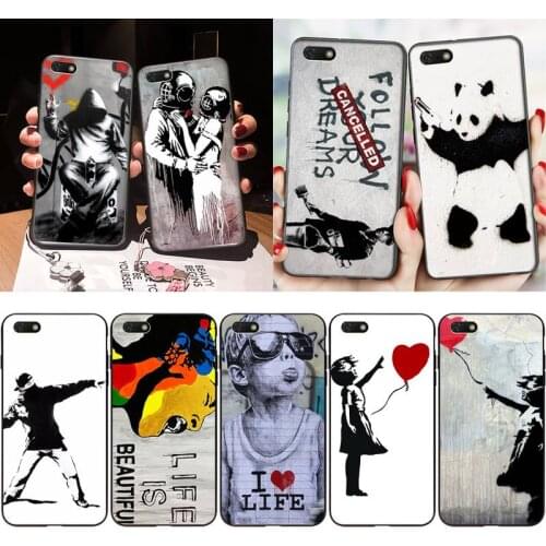 XSPING Street Art Banksy Graffiti Phone Case For Xiaomi 9 10 11 PRO LITE Redmi NOTE 7 8 9 A PRO K20 30 PRO