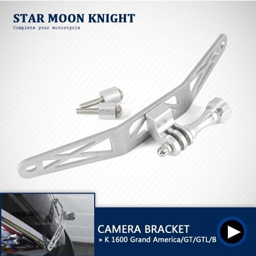 Motorcycle Holder Cam Camera Driving Recorder Bracket Front Camera Mount CamRack For BMW K1600GT K1600 K 1600 B GA GT GTL K1600B