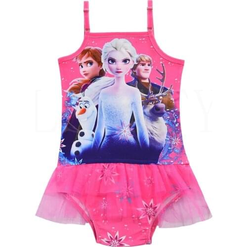 Disney Frozen Children Swimsuit Girls Swimwear 3-10 Years Summer Kids Swimsuits One Piece Girls Swimsuit Cartoon Bathing Suit