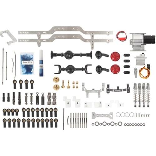 For WPL C14 C24 C24-1 C54 CB05 LC80 Metal 4X4 RC Body Chassis Frame Kit 1/16 RC Car Upgrade Parts DIY Accessories