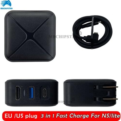 Portable Housing TV Dock for Nintendo Switch Game Console Charger Hub Docking Station USB AC Charge Adapter for Nintend Switch