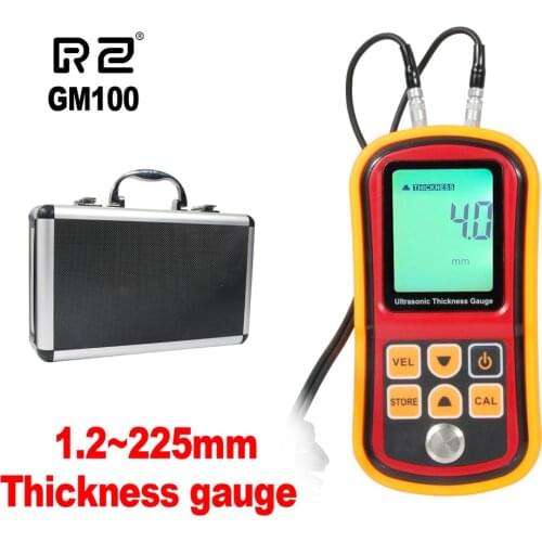 DZYTEK Ultrasonic Thickness Gauge Paint Coating Car Film Thickness Measurement Gauge Range 1.2-255MM Digital Thickness Meter