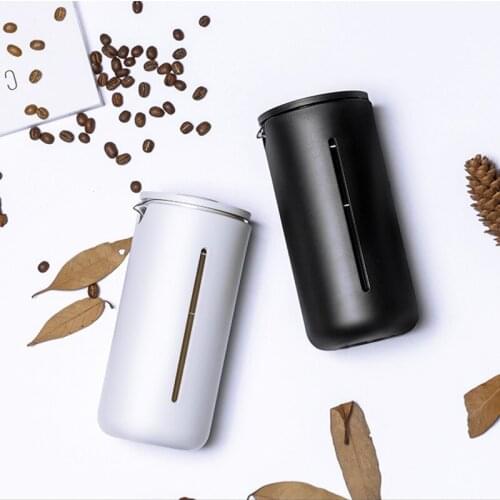 Hand-filtered filter coffee appliance portable French brewing coffee maker teapot 450ml heat-resistant U-shaped glass coffee pot