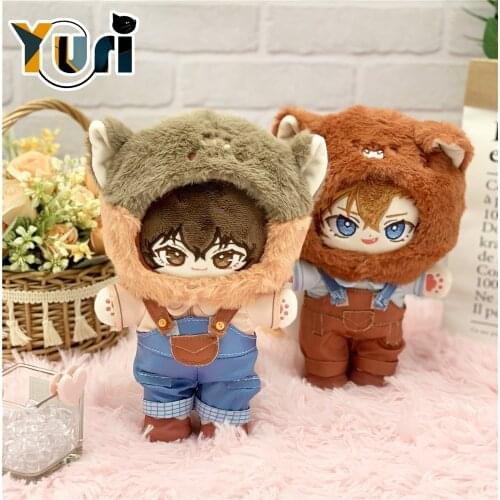 Bungo Stray Dogs Dazai Osamu Nakahara Chuuya 20cm Plush Doll Toy With Clothes Outfit Cute Limit Cosplay Gift C KM Pre-sale