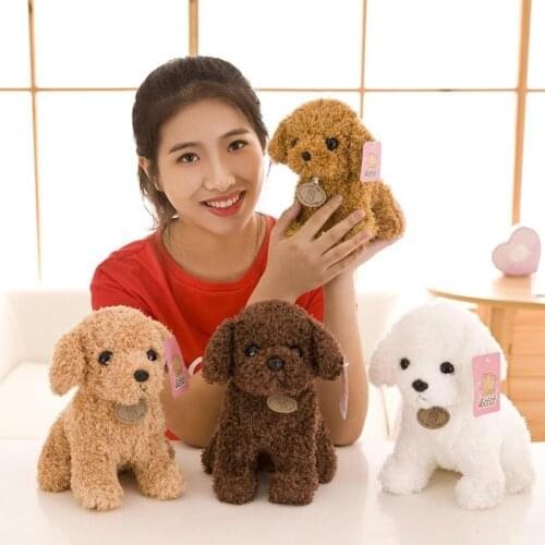 Simulation Dog Plush Toy Realistic Teddy Dog Plush Stuffed Toys Girl Children Birthday Gift Figure Toy Doll