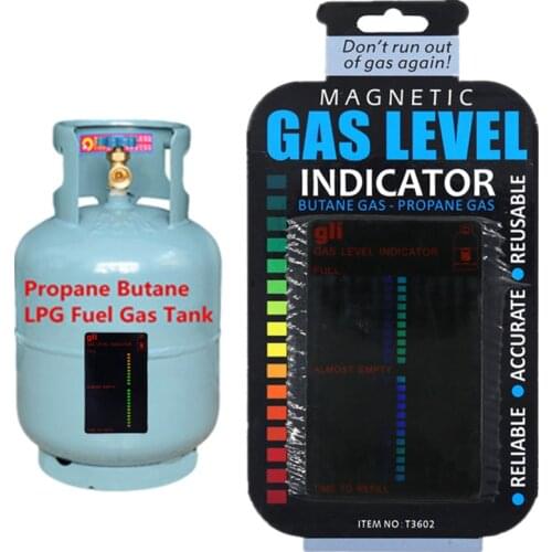 Propane Butane LPG Fuel Gas Tank Level Indicator Magnetic Gauge Caravan Bottle Temperature Measuring Stick 20%off