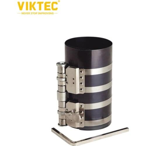 Viktec 6" Engine Piston Ring Compressor Tool & Piston Ring Pliers with Adjustable Safety Screw (90-175mm)