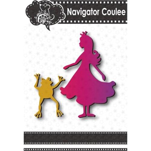 Frog and Princess Metal Cutting Mould Died to Novice Scrapbook Cutting Mould Photo Album Decoration Craft Supplies New 2021