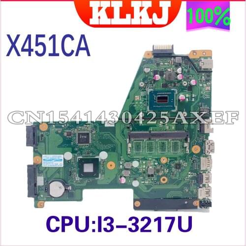 Dinzi X451CA motherboard is suitable for ASUS X451C X451CA F451 F451C notebook motherboard with 1007U CPU 100% test OK