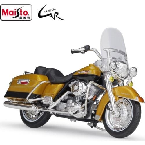 Maisto 1:18 Harley 1999 FLHR Road King Model Car Simulation Alloy Motorcycle Metal Toy Car Childrens Toy Gift Collection