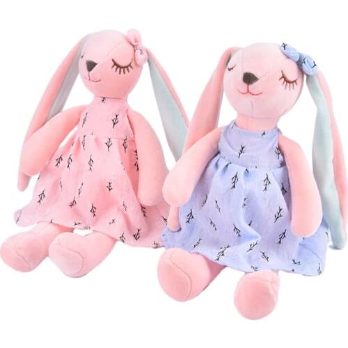 Cartoon Rabbit Plush Toys Cute Long Ears Bunny Doll For Children Soft Plush Stuffed Animal Appease Sleeping Toys Home Decoration