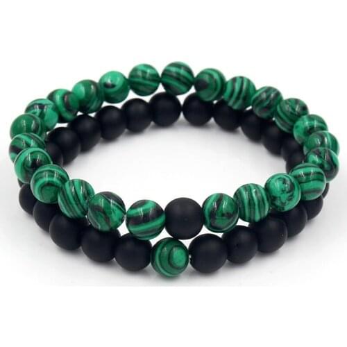 Mens Bracelets Trend Natural Stone Beaded Hand Chain Punk Party Cool Boys Fashion Accessories Goth Men Jewelry Bracelet