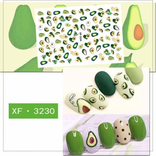 Avocado Nail Art Stickers Decoration Decal Everything For Manicure