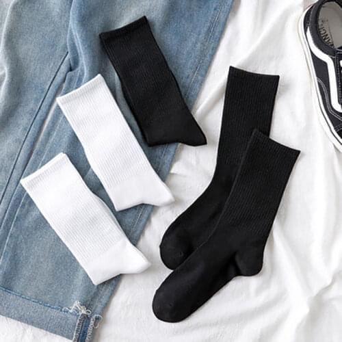 Ins new product solid color long tube socks female couple running sports socks in tube socks men basketball socks mens socks