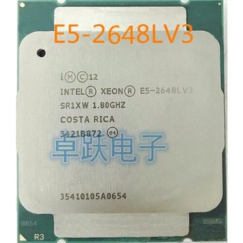 Original Intel Xeon CPU OEM Version E5 2648LV3 1.8GHZ/30MB/12-CORE LGA2011-3 E5-2648LV3 free shipping