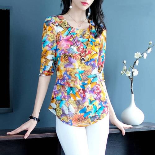 Блузки с принтом PADEGAO China At AliExpress