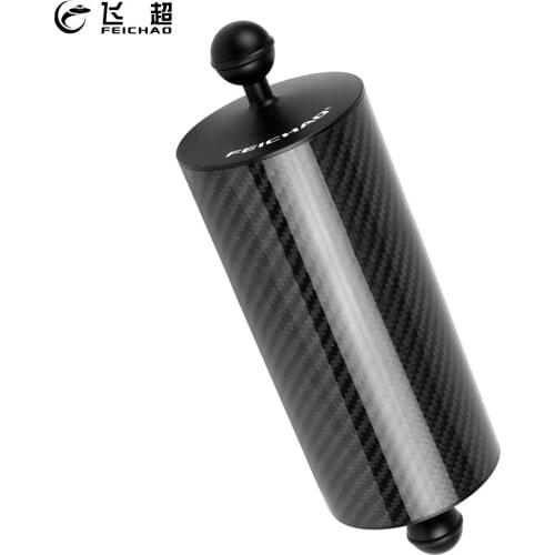 New Carbon Fiber Float Buoyancy Aquatic Arm 1" Dual Ball Floating Dia 80mm Diving Camera Underwater Tray for Gopro Smartphones