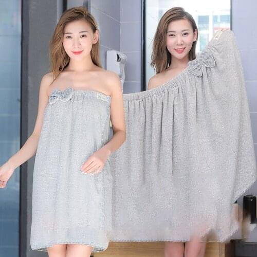 Women Wearable Bath Towel Microfiber Quick Dry Soft Absorbent Towel Towel For Home Spa Beach Towel Home Textile