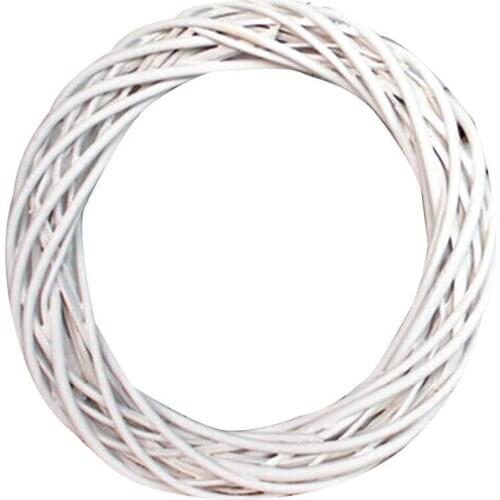 Christmas Rattan Wreath Ornaments Hanging Flower Crafts Home Party Decoration