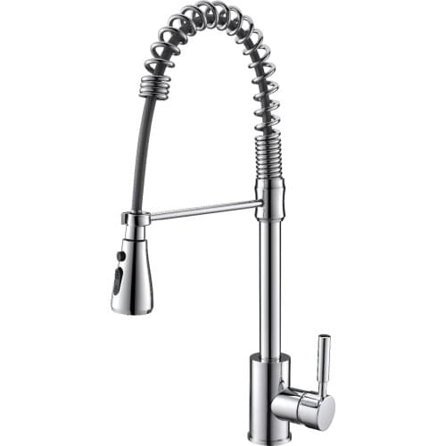Contemporary Pull-out Pull-down Centerset Pull out Spray Ceramic Valve Single Handle One Hole CHROME Kitchen sink faucet