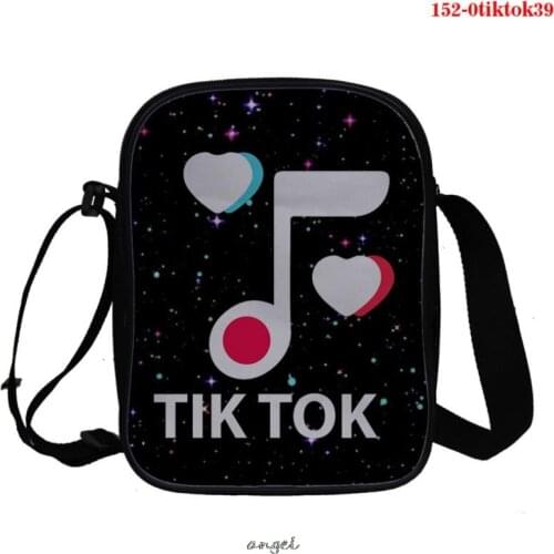 Tik Tok Canvas Shoulder Bags Cute Fashion Womens Handbags Tik Tok Fashion Messenger Bag Girls Gifts