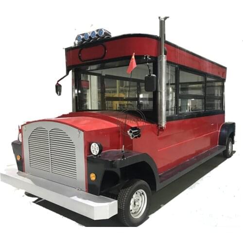 Unique Design Mobile Food Truck Trailer 4 Wheels Europe Vendors Hot Dog Ice Cream Dinning Car Snack Cart Trailer for Sale
