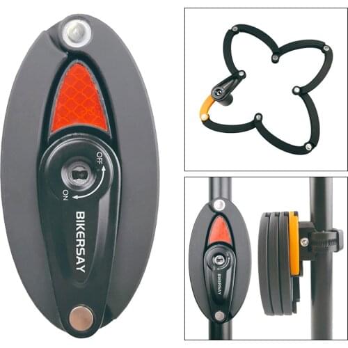 Bike Lock Anti Theft Foldable Chain Locks With Key Alloy Folding Safety Motorcycle Bicycle Locks For Cycling