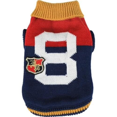 Dog Knit Jumper Puppy Sweater Pet Clothes Cartoon for Small Dogs Turtleneck Dog Costume XS S M L XL