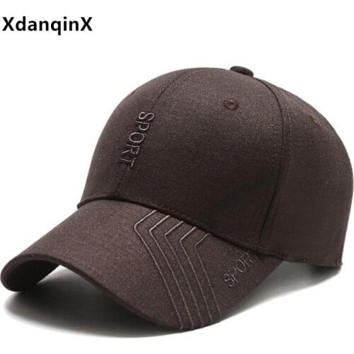 XdanqinX New Couple Hat Spring Cotton Baseball Caps For Men Women Adjustable Size Letter Embroidery Sports Cap Bone Snapback Cap