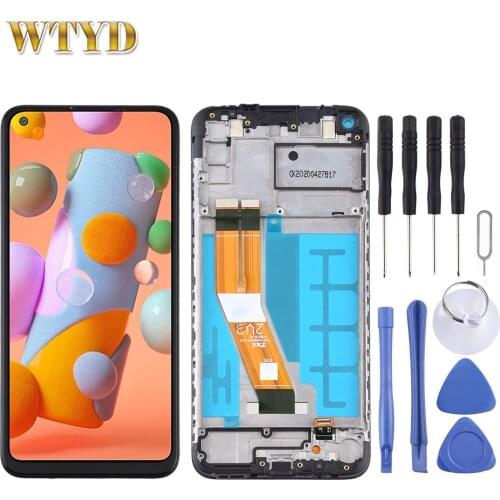 For A11 LCD Screen Digitizer Full Assembly With Frame for Samsung Galaxy A11 LCD Screen Display Touch Screen Replacement Part