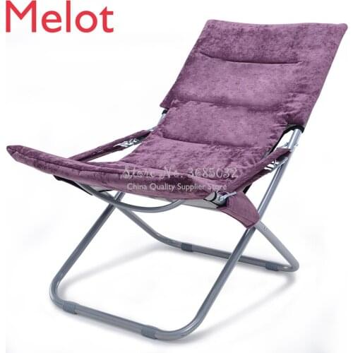 Winter Warim Recliner Folding Lunch Break Chair Siesta Bed Home Lazy Office Adult Pregnant Women Portable Chair Lounge Chairs