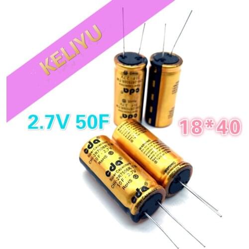 2PCS 2.7V50F 2.7v 50f 18*40