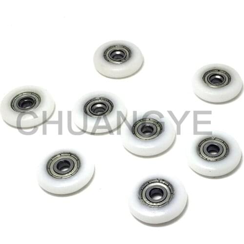 25mm Shower Door Roller Guides Swivel Rollers Doors Quality Showers Wheels Nylon of 8pcs