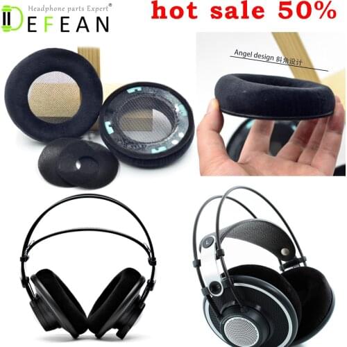 Defean Velvet Ear Pads Cushion For AKG K701 K702 Q701 Q702 K601 K612 K712 Pro Headphone