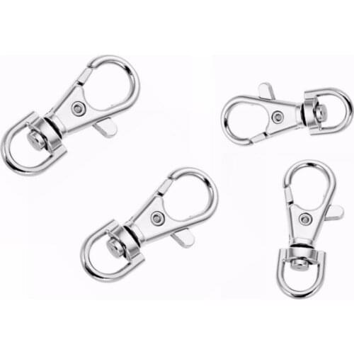 EPACKfree 50pcs Split keyrings Silver color Metal Swivel Lobster Clasps Lanyard Valar Dohaeris Hook Lobster Clasp Clip Clasps K