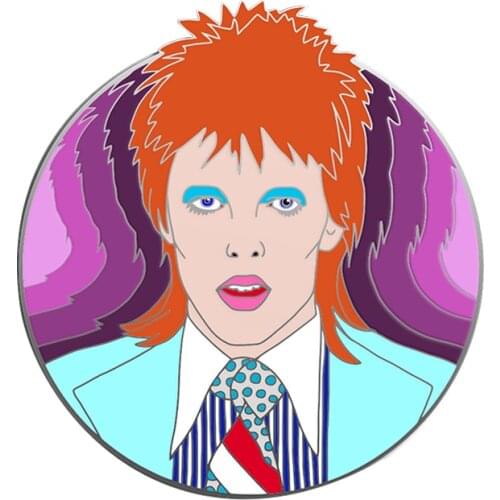 David Bowie lapel pins the most influential musicians of the 20th century brooch music lovers gift