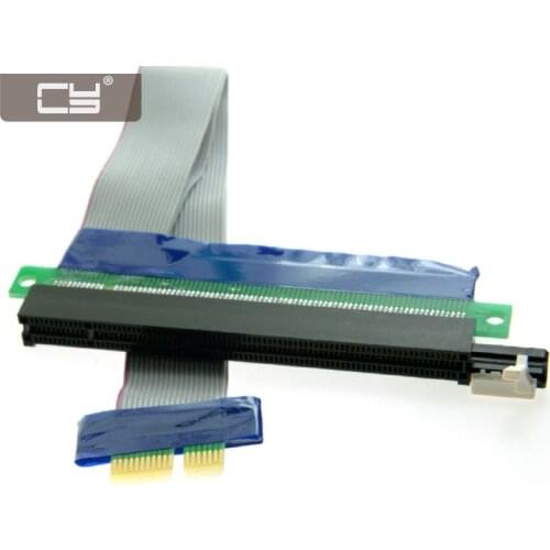 CY 20cm PCI-E Express 1x to 16x Extension Flex Cable Extender Converter Riser Card Adapter