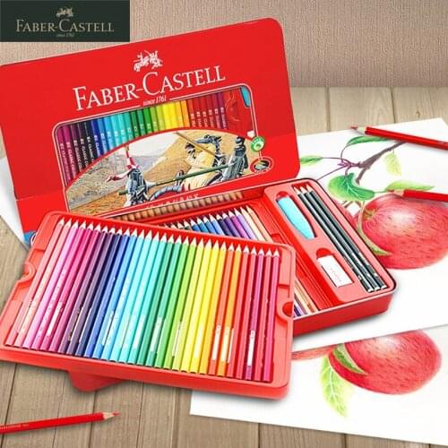 Faber-Castell Classic Knight Series Oil Color Pencil 48/60 Tin Box Professional Artist Painting Art Supply
