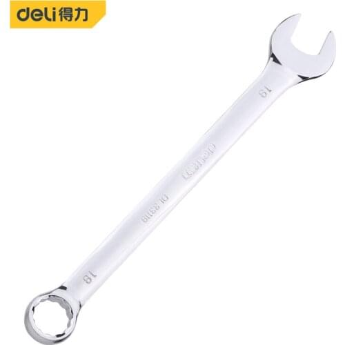 Deli Ratchet Combination Metric Mirror Wrench 19mm Fine Tooth Gear Ring Torque Socket Nut Hand Tools Alicates High Repair Tools