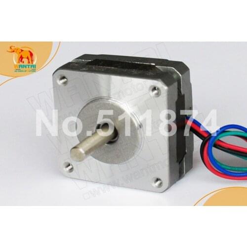 Good Quality! Wantai 4-Lead Nema16 Stepper Motor 39BYG003 1000g-cm(14oz-in) 0.48A 20mm CE ROHS ISO CNC Mill Cut Laser Engraving