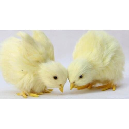 Simulation Chicken Cute Plush Toy Animal Doll Children Teaching Static Model Chicken Model Desktop Decoration Kids Birthday Gift