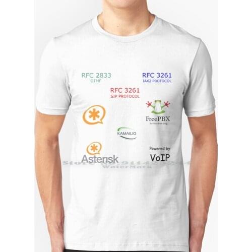Voip Set T Shirt 100% Pure Cotton Voip Voice Asterisk Freepbx Kamailio Yep Iax Creative Trending Vintage Cool Gift Euro Us Size