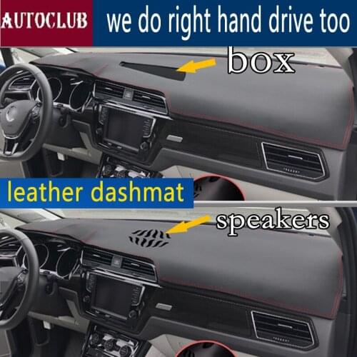 For Volkswagen Vw Touran G2 MK2 2016 2017 2018 2019 2020 Leather Dashmat Car Styling Covers Dash Mat Dashboard Cover Carpet